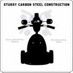 Foldable Toddler Trike with Lights and Pedals