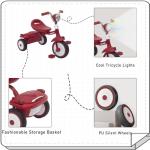 UBRAVOO Foldable Toddler Trike with Lights
