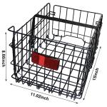 Huntoshon Folding Bike Basket with Safety Light