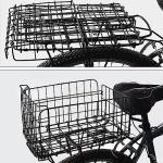 Huntoshon Folding Bike Basket with Safety Light