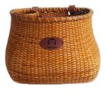 Vintage Wicker Bike Basket with Cup Holder