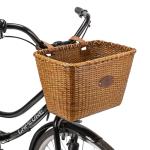 Rattan Front Bike Basket for Women - Retro Style