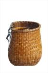Vintage Wicker Bike Basket with Cup Holder
