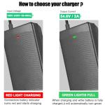 Universal 54.6V 2A Electric Bike Battery Charger