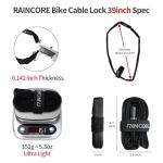RAINCORE Heavy-Duty Lightweight Bike Cable Lock