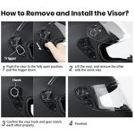 Favoto Full Face Helmet for Bikes and Snowmobiles