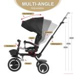 6-in-1 Folding Baby Tricycle with Push Handle