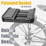 Foldable Bike Rear Rack with 34L Capacity