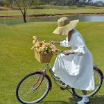 Detachable Wicker Bike Basket with Handles