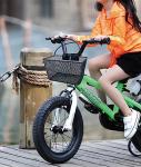 Kids’ Front Bike Basket, Black Metal, Versatile Use