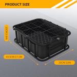 Heavy-Duty Bike Basket with Liner and Cargo Net