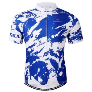 Royal Blue Short Sleeve Cycling Jersey for Men