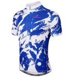 Royal Blue Short Sleeve Cycling Jersey for Men