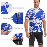 Royal Blue Short Sleeve Cycling Jersey for Men