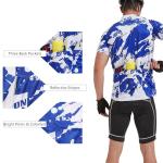 Royal Blue Short Sleeve Cycling Jersey for Men