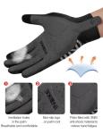 INBIKE Full Finger Gel Cycling Gloves - Black