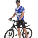 Royal Blue Short Sleeve Cycling Jersey for Men