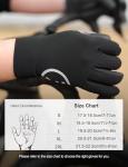 INBIKE Full Finger Gel Cycling Gloves - Black