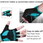 MOREOK Half Finger Cycling Gloves for Men