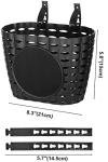 Adjustable Handlebar Bike Basket for Kids - Black