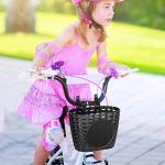 Adjustable Handlebar Bike Basket for Kids - Black