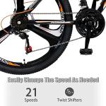 MarKnig 21-Speed Electric Hardtail Mountain Bike - Orange