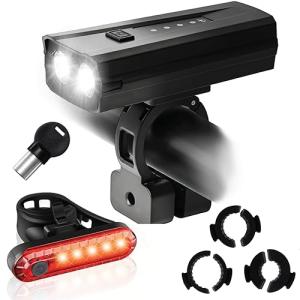 USB Rechargeable Anti-Theft Bike Lights Set