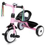Light Pink Toddler Tricycle with Bell and Basket