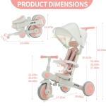 7-in-1 Adjustable Kids Trike with Canopy