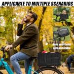 RAYMACE Rear Bike Basket with Removable Liner