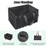 RAYMACE Rear Bike Basket with Removable Liner