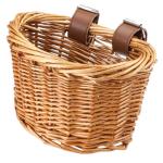 Adjustable Kids Bike Basket - Woven Rattan Design
