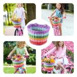Kids' Rainbow Bike Basket for Front Handlebars