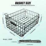 RAYMACE Rear Bike Basket with Removable Liner