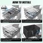 RAYMACE Rear Bike Basket with Removable Liner