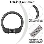 ROCKBROS Lightweight 5-Digit Bike Cable Lock