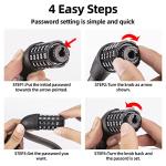 ROCKBROS Lightweight 5-Digit Bike Cable Lock