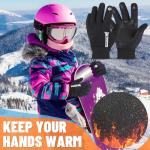 Kids Winter Touchscreen Cycling Gloves - Windproof & Thermal