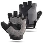 WULI Summer Short Finger Mountain Bike Gloves - Black
