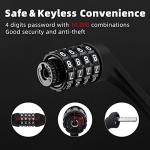 ROCKBROS Lightweight 4-Digit Bike Lock Cable