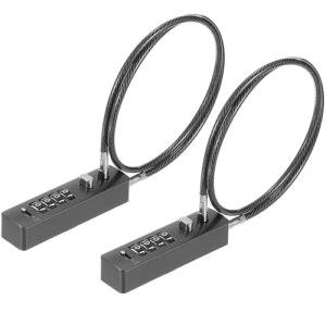 2 Pack Combination Cable Locks for Bikes