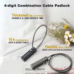 2 Pack Combination Cable Locks for Bikes