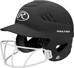 Matte Black Batting Helmet with Face Guard