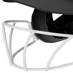 Matte Black Batting Helmet with Face Guard