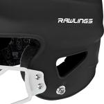 Matte Black Batting Helmet with Face Guard