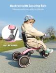 5-in-1 Toddler Tricycle with Parent Push Handle