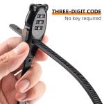 Compact Cable Lock with Adjustable Combination