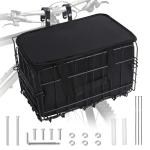 Adjustable Foldable Bike Basket with Removable Liner
