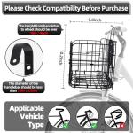 Adjustable Foldable Bike Basket with Removable Liner