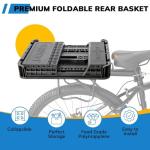 Foldable Rear Basket for Electric Bikes - 32L Capacity